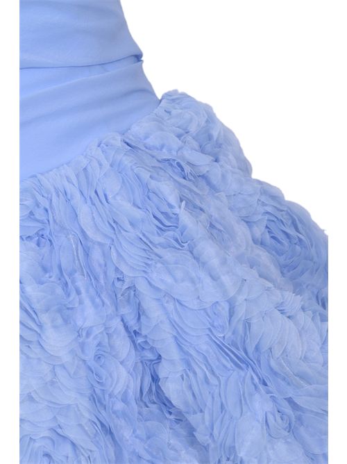 Abito corto tulle con rose NO SECRETS | 261NS121CELESTE
